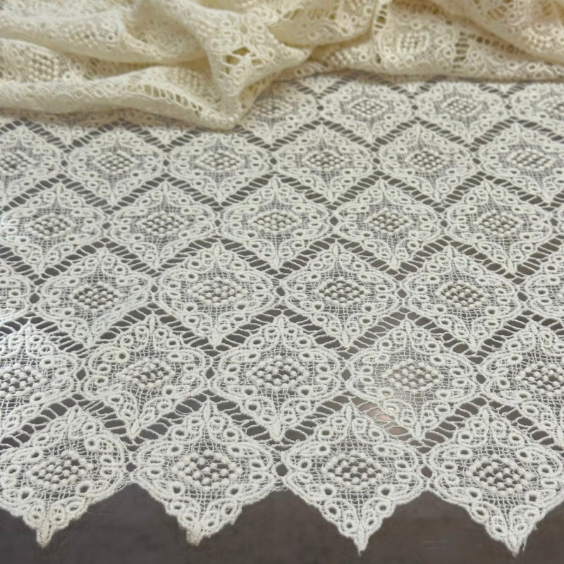 Guipure Boho - 100% Algodão - (Barrado Duplo) 