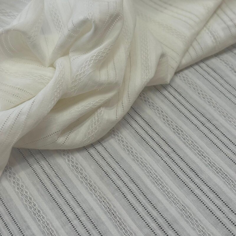 Cambraia Boho - Off White - 100% Algodão 